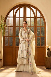 Maryam Hussain Embroidered Lawn Unstitched 3Pc Suit L25-03 Mint