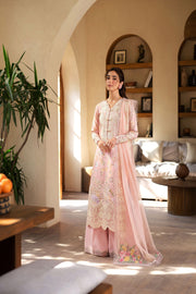 Maryam Hussain Embroidered Lawn Unstitched 3Pc Suit L25-04 Dimple
