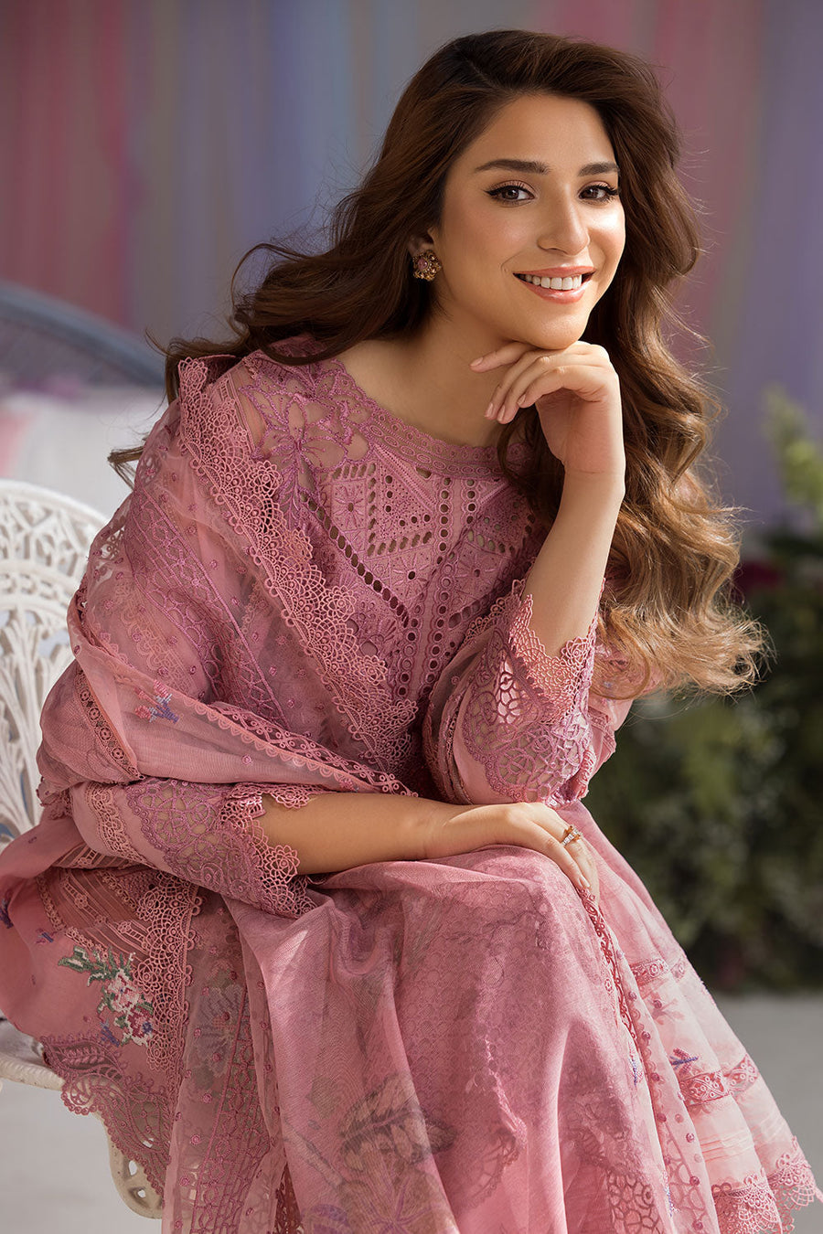 Sobia Nazir Embroidered Luxury Lawn Unstitched 3Pc Suit D-10A