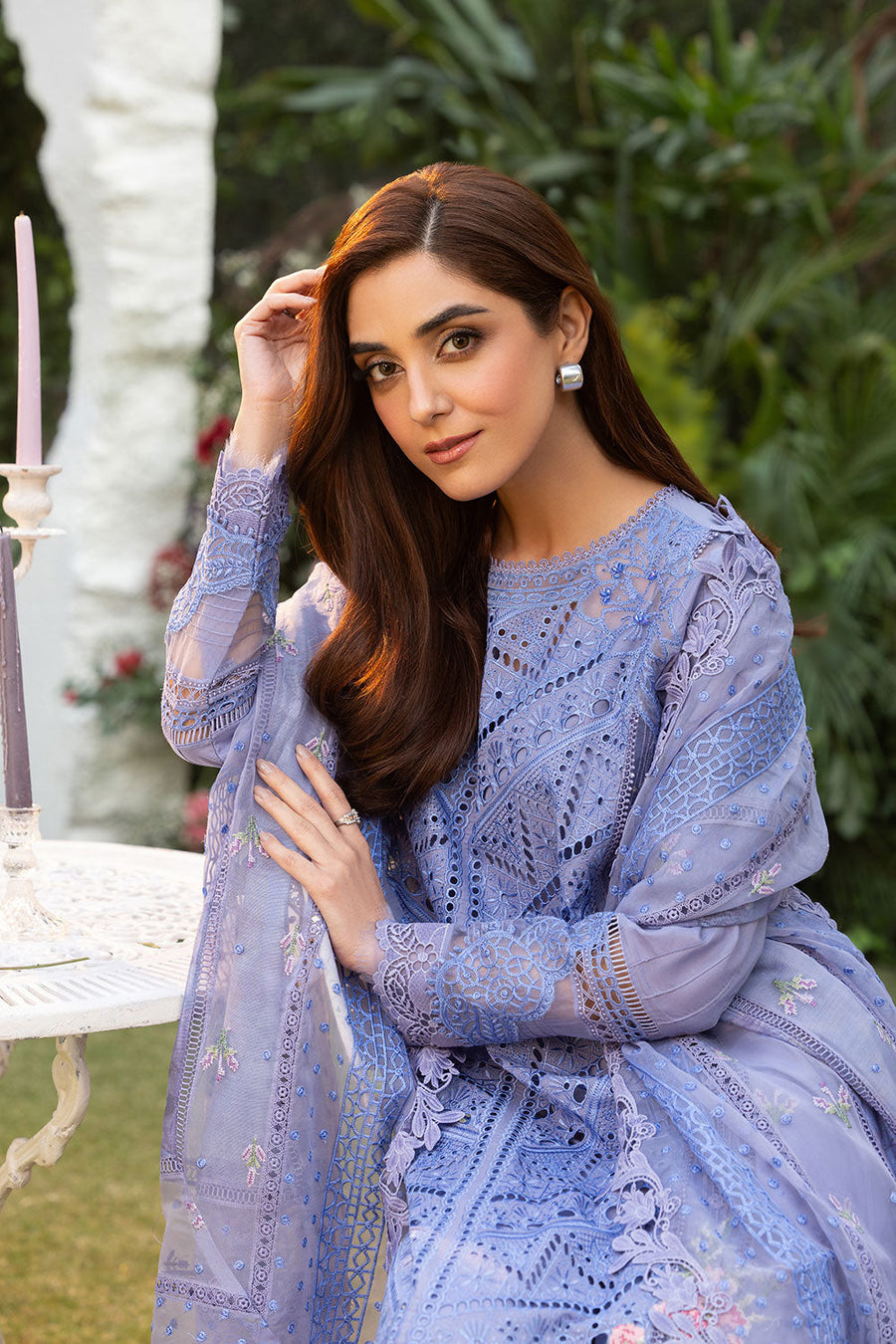 Sobia Nazir Embroidered Luxury Lawn Unstitched 3Pc Suit D-10B
