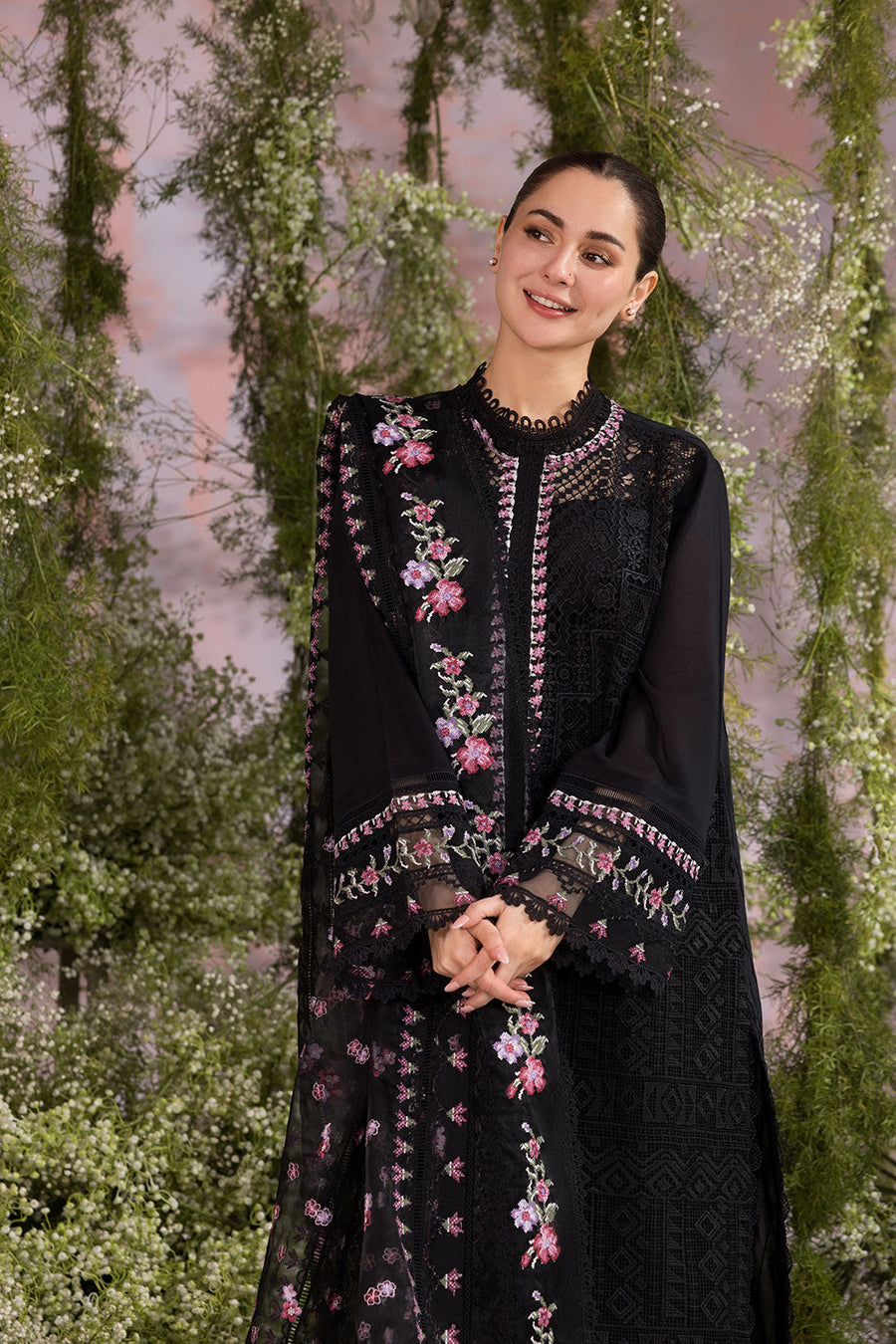 Sobia Nazir Embroidered Luxury Lawn Unstitched 3Pc Suit D-11A