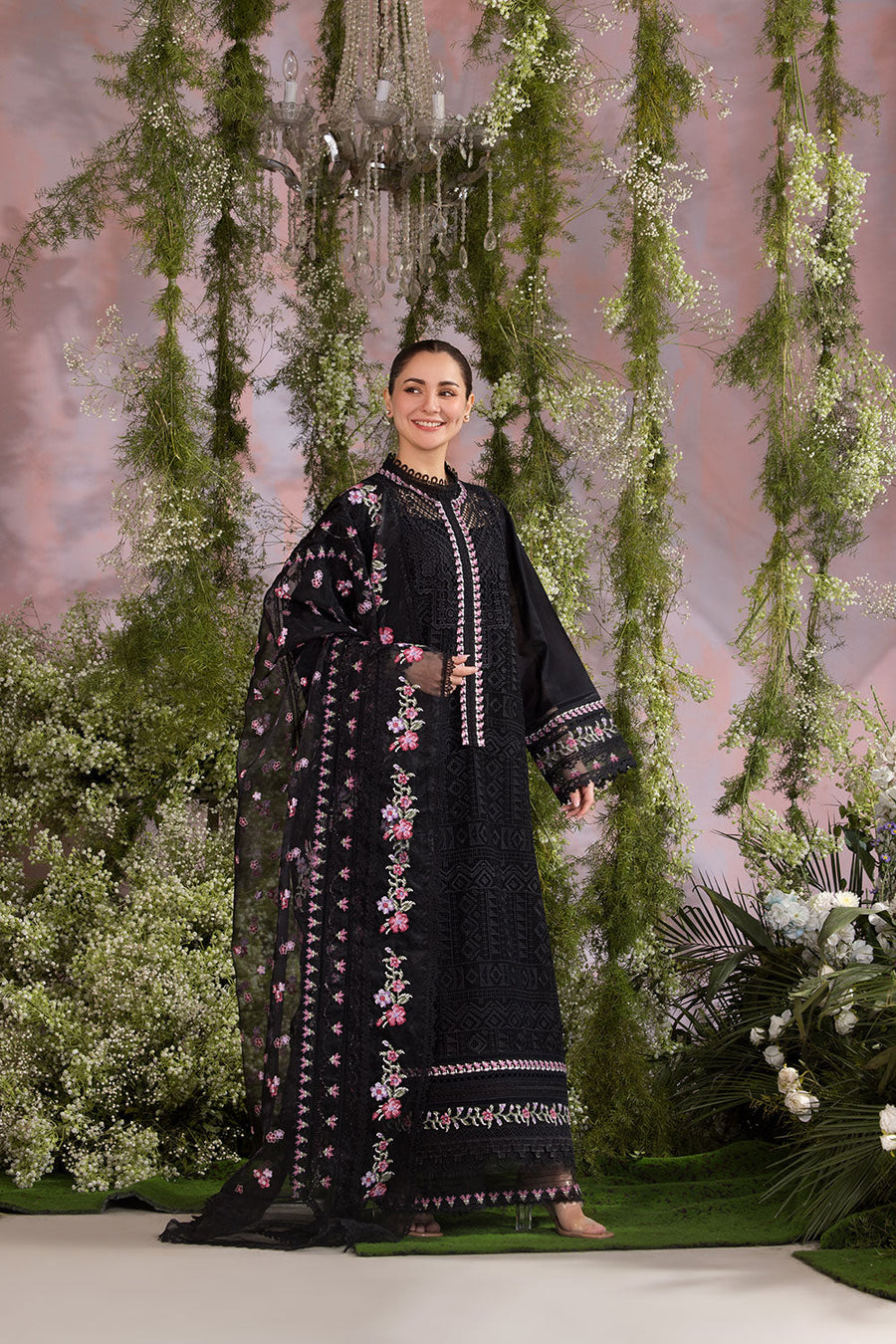 Sobia Nazir Embroidered Luxury Lawn Unstitched 3Pc Suit D-11A