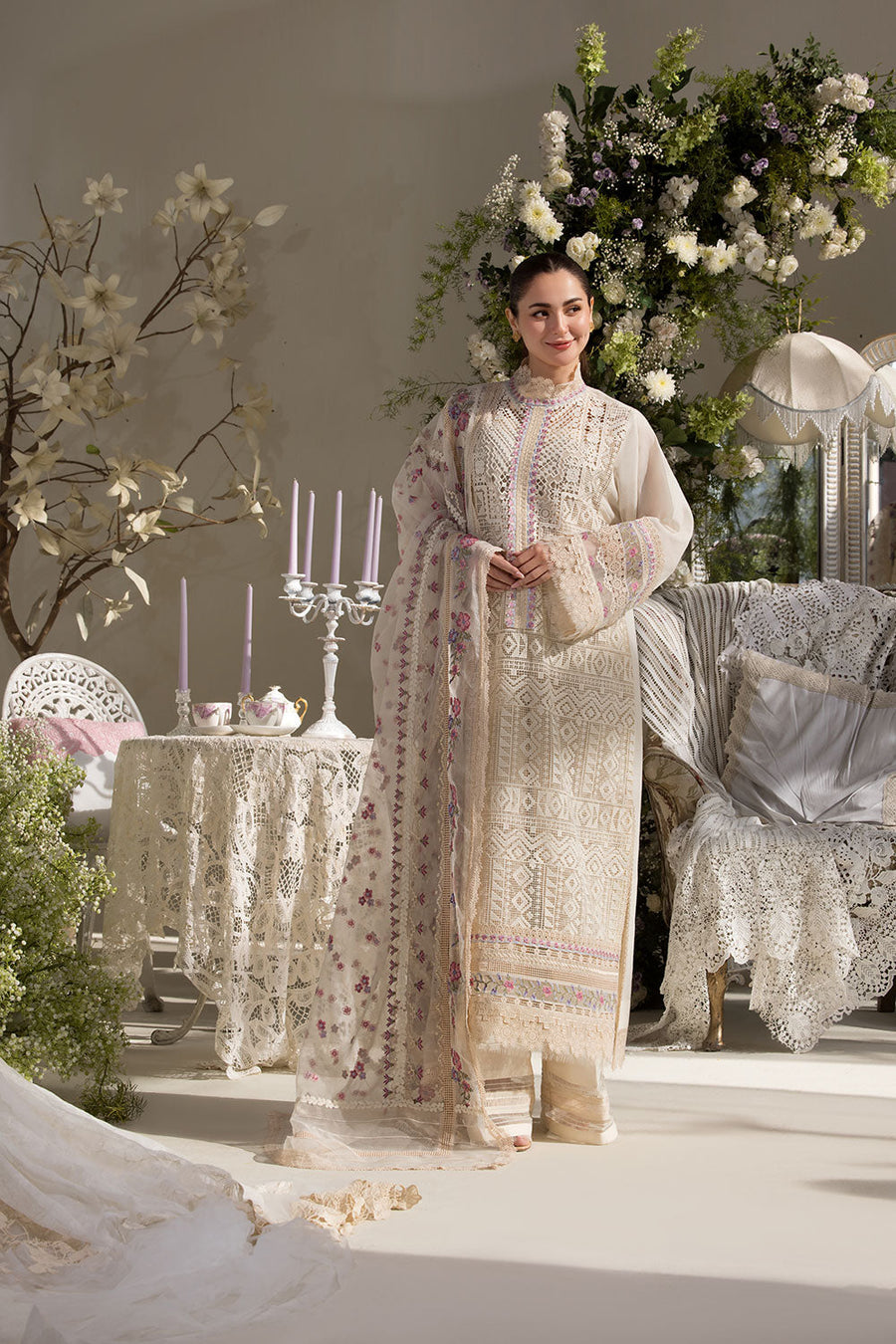 Sobia Nazir Embroidered Luxury Lawn Unstitched 3Pc Suit D-11B