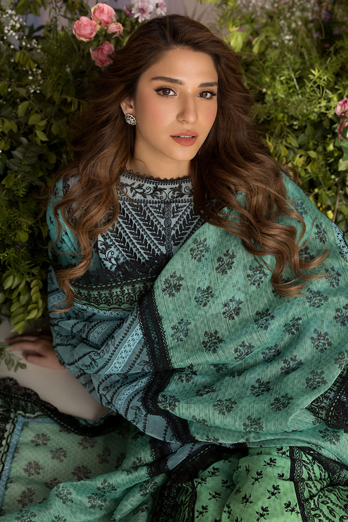 Sobia Nazir Embroidered Luxury Lawn Unstitched 3Pc Suit D-12A