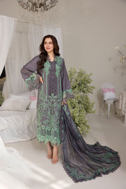 Sobia Nazir Embroidered Luxury Lawn Unstitched 3Pc Suit D-03B