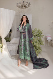 Sobia Nazir Embroidered Luxury Lawn Unstitched 3Pc Suit D-03B