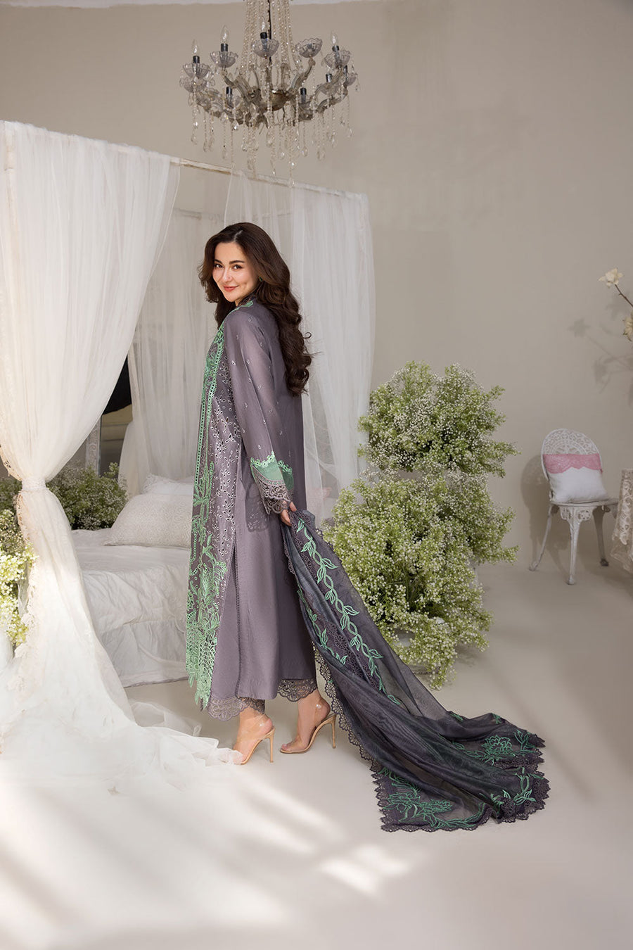 Sobia Nazir Embroidered Luxury Lawn Unstitched 3Pc Suit D-03B