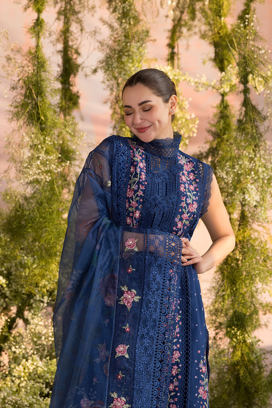 Sobia Nazir Embroidered Luxury Lawn Unstitched 3Pc Suit D-04A