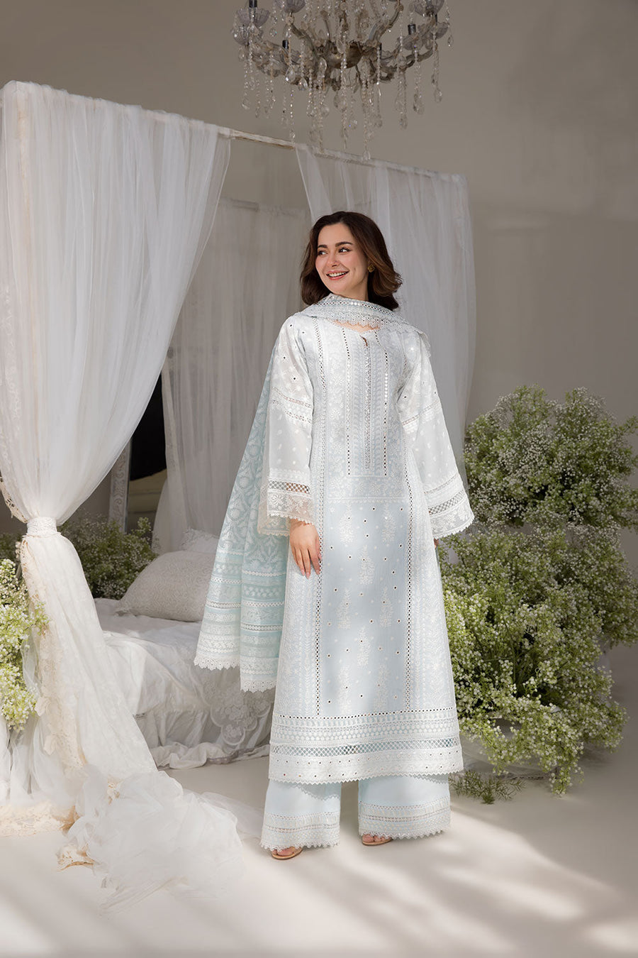 Sobia Nazir Embroidered Luxury Lawn Unstitched 3Pc Suit D-07A