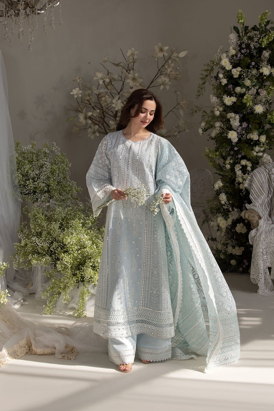 Sobia Nazir Embroidered Luxury Lawn Unstitched 3Pc Suit D-07A