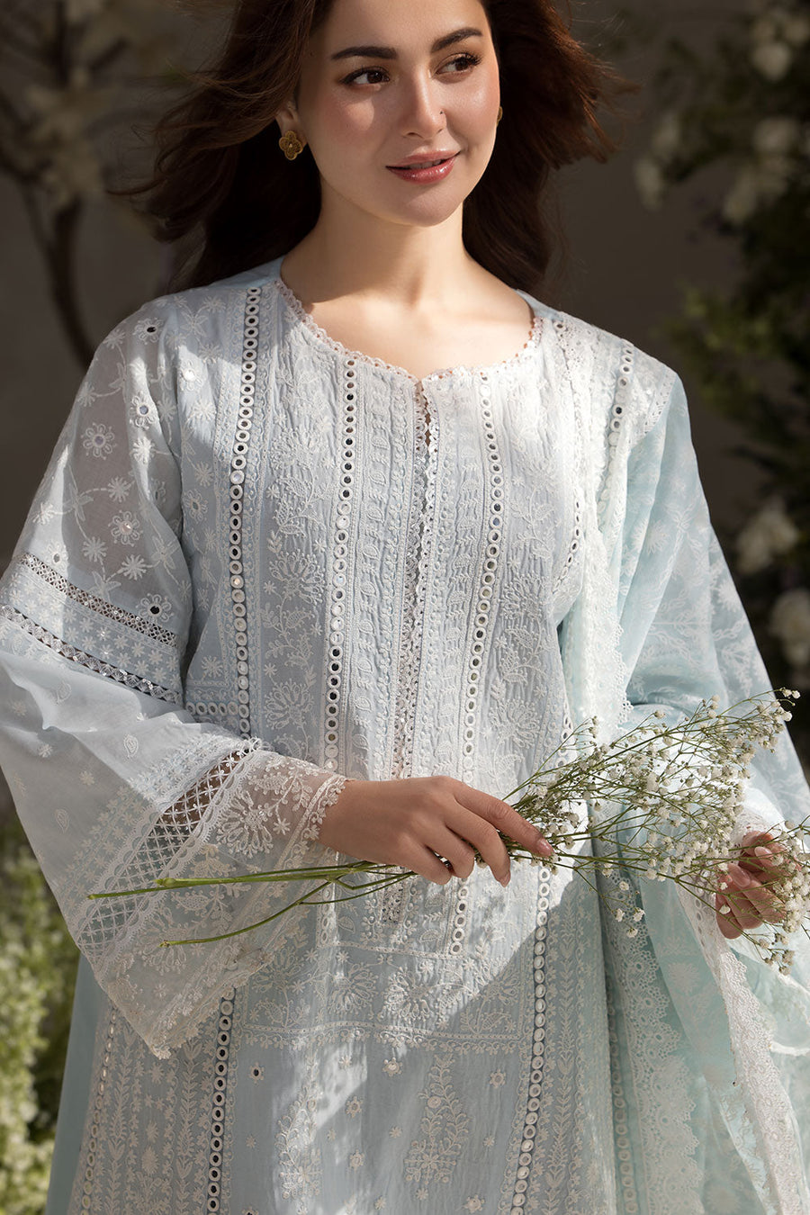 Sobia Nazir Embroidered Luxury Lawn Unstitched 3Pc Suit D-07A