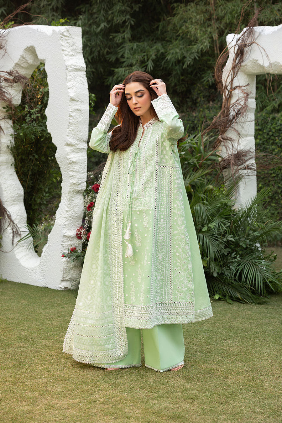 Sobia Nazir Embroidered Luxury Lawn Unstitched 3Pc Suit D-07B