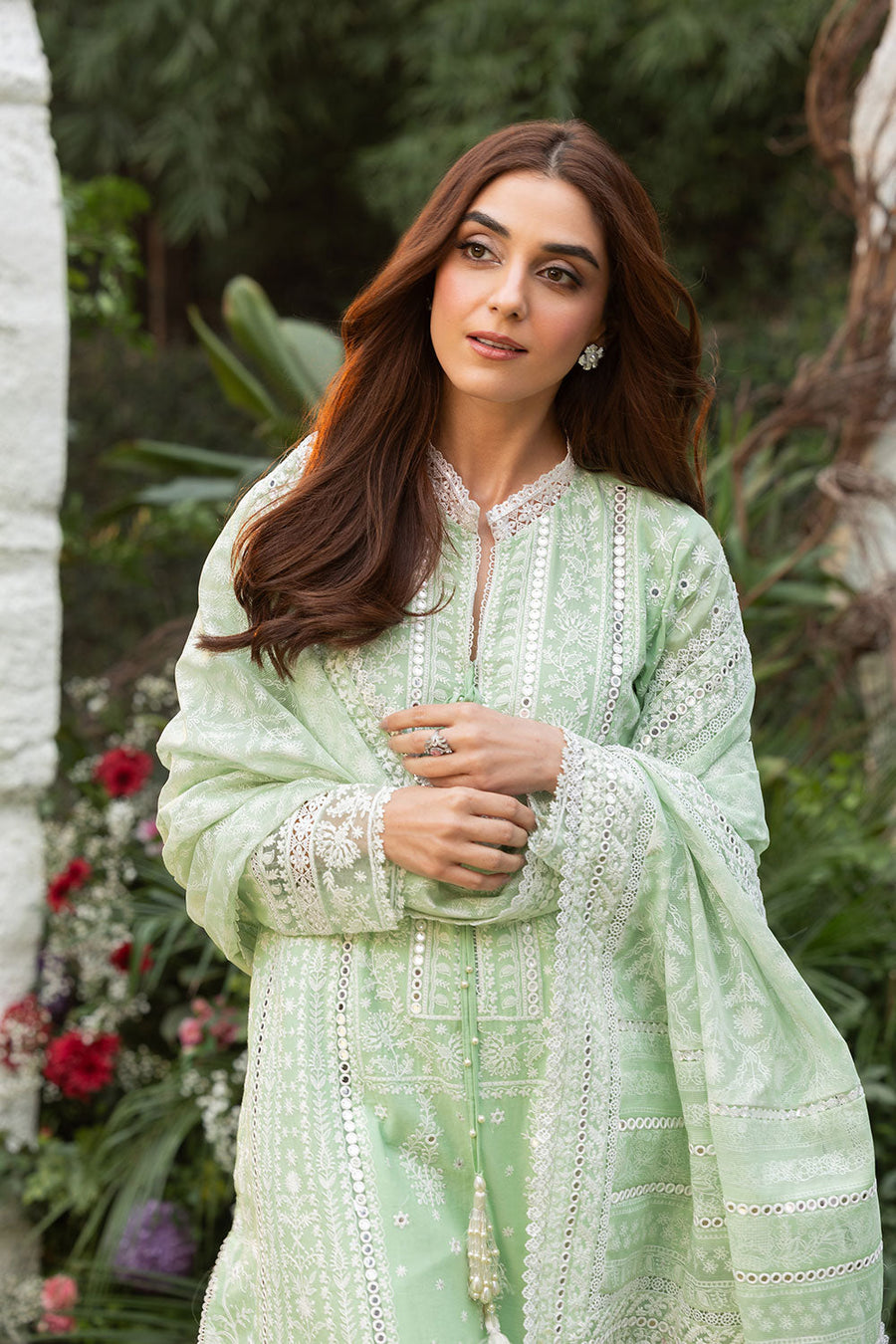 Sobia Nazir Embroidered Luxury Lawn Unstitched 3Pc Suit D-07B