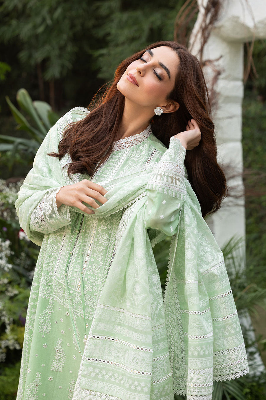 Sobia Nazir Embroidered Luxury Lawn Unstitched 3Pc Suit D-07B
