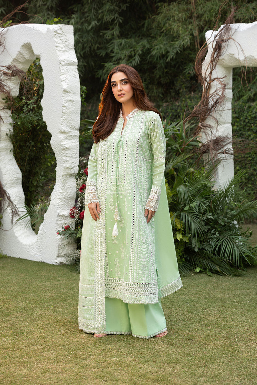 Sobia Nazir Embroidered Luxury Lawn Unstitched 3Pc Suit D-07B