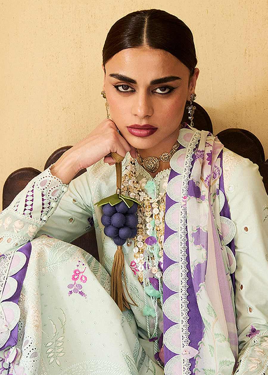 Suffuse Eid Unstitched Embroidered Lawn 3Pc Suit - LARA
