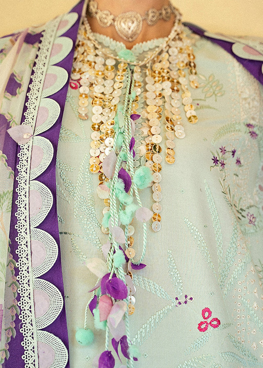 Suffuse Eid Unstitched Embroidered Lawn 3Pc Suit - LARA