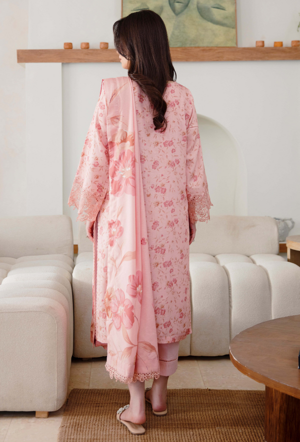Humdum Layla Embroidered Karandi Unstitched 3Pc Suit D-02