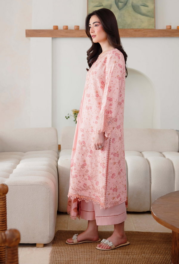 Humdum Layla Embroidered Karandi Unstitched 3Pc Suit D-02