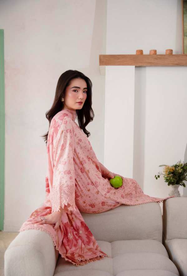Humdum Layla Embroidered Karandi Unstitched 3Pc Suit D-02