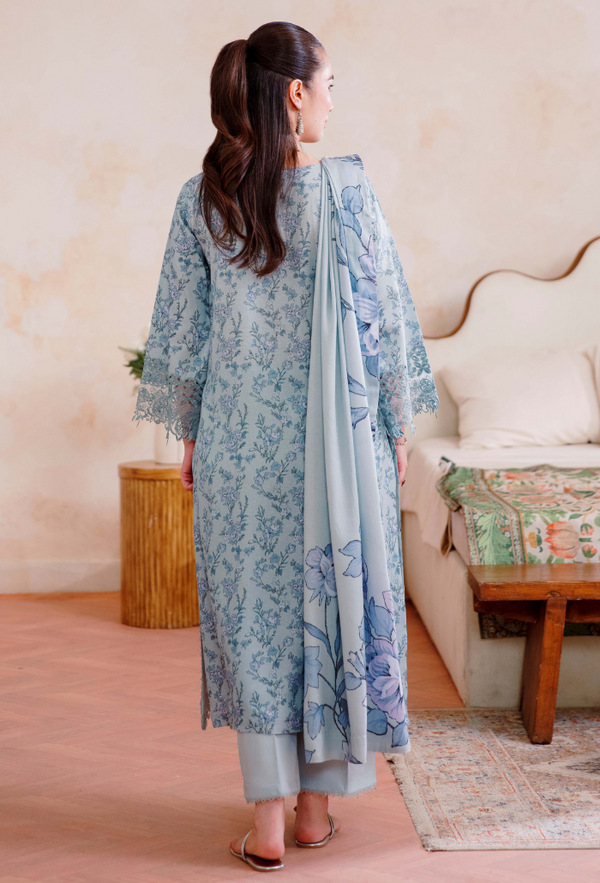 Humdum Layla Embroidered Karandi Unstitched 3Pc Suit D-03