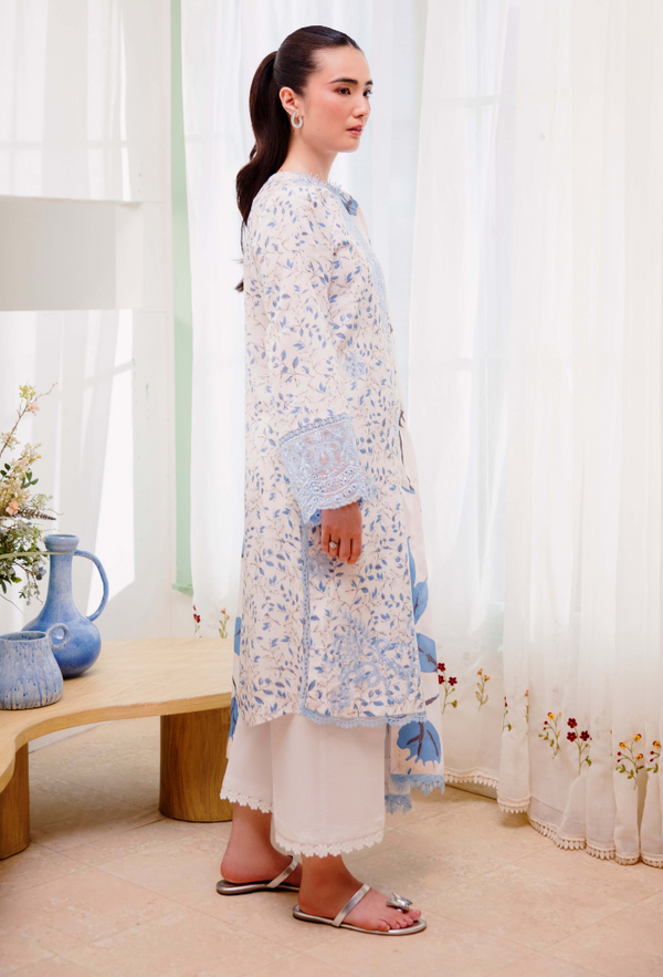 Humdum Layla Embroidered Karandi Unstitched 3Pc Suit D-05