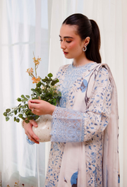 Humdum Layla Embroidered Karandi Unstitched 3Pc Suit D-05