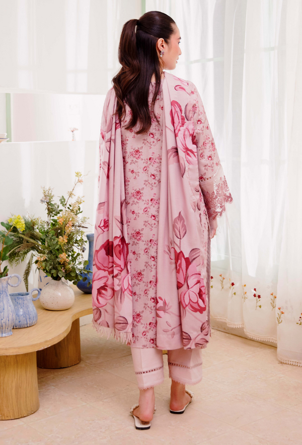 Humdum Layla Embroidered Karandi Unstitched 3Pc Suit D-06