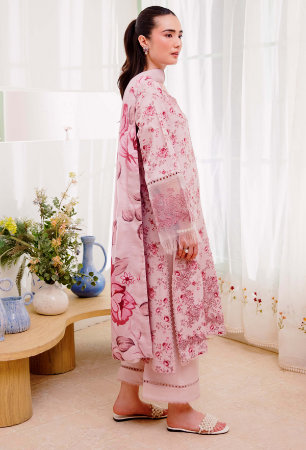 Humdum Layla Embroidered Karandi Unstitched 3Pc Suit D-06