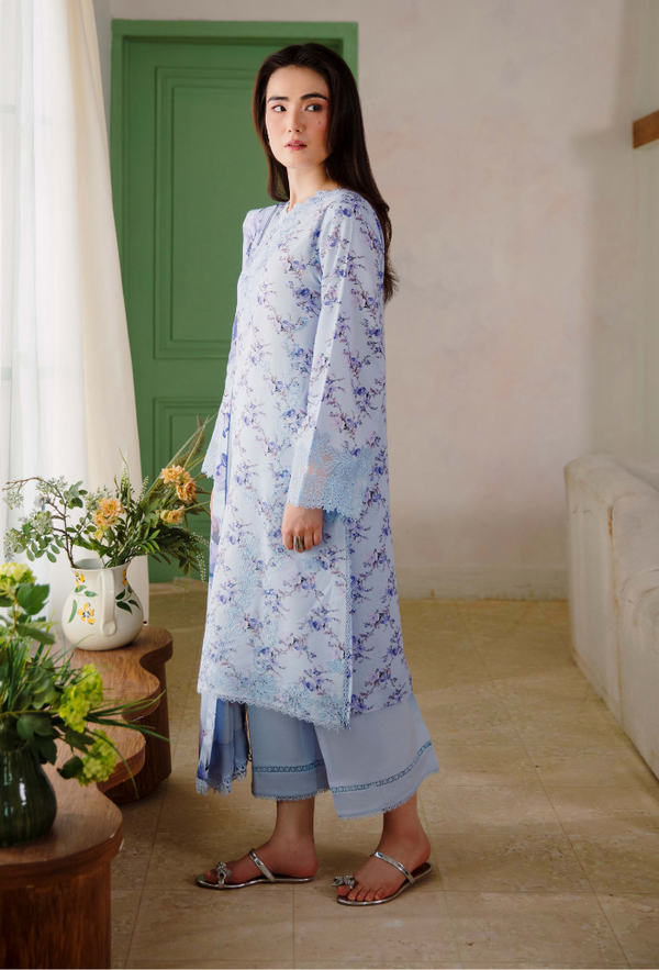 Humdum Layla Embroidered Karandi Unstitched 3Pc Suit D-09