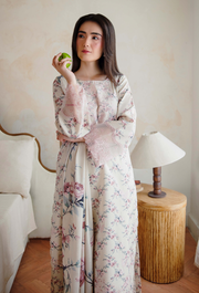 Humdum Layla Embroidered Karandi Unstitched 3Pc Suit D-10