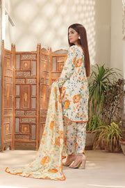 Feathers Premium Printed Lawn Unstitched 3Pc Suit LAYLA-FT109