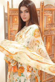 Feathers Premium Printed Lawn Unstitched 3Pc Suit LAYLA-FT109