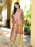 Gul Ahmed Premium Embroidered Chiffon Unstitched 3Pc Suit LE-32013