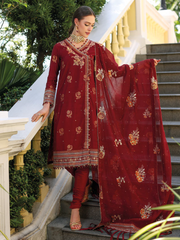 Gul Ahmed Premium Embroidered Jacquard Unstitched 3Pc Suit LE-42026