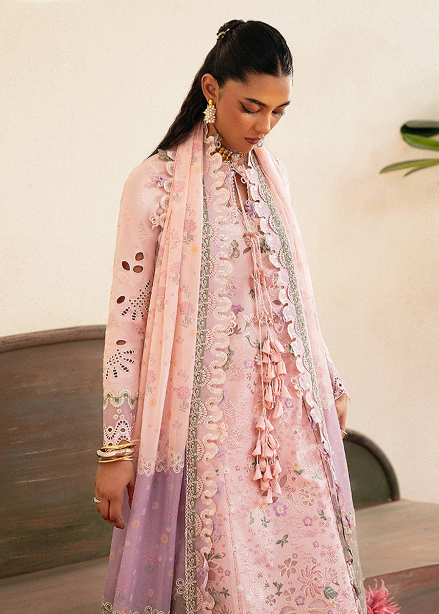 Suffuse Eid Unstitched Embroidered Lawn 3Pc Suit - LEENA