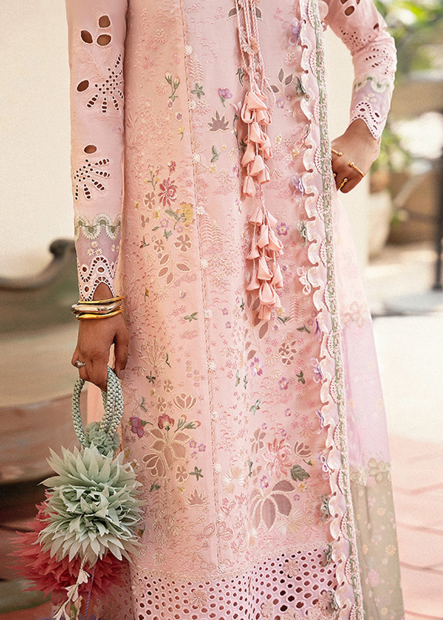 Suffuse Eid Unstitched Embroidered Lawn 3Pc Suit - LEENA