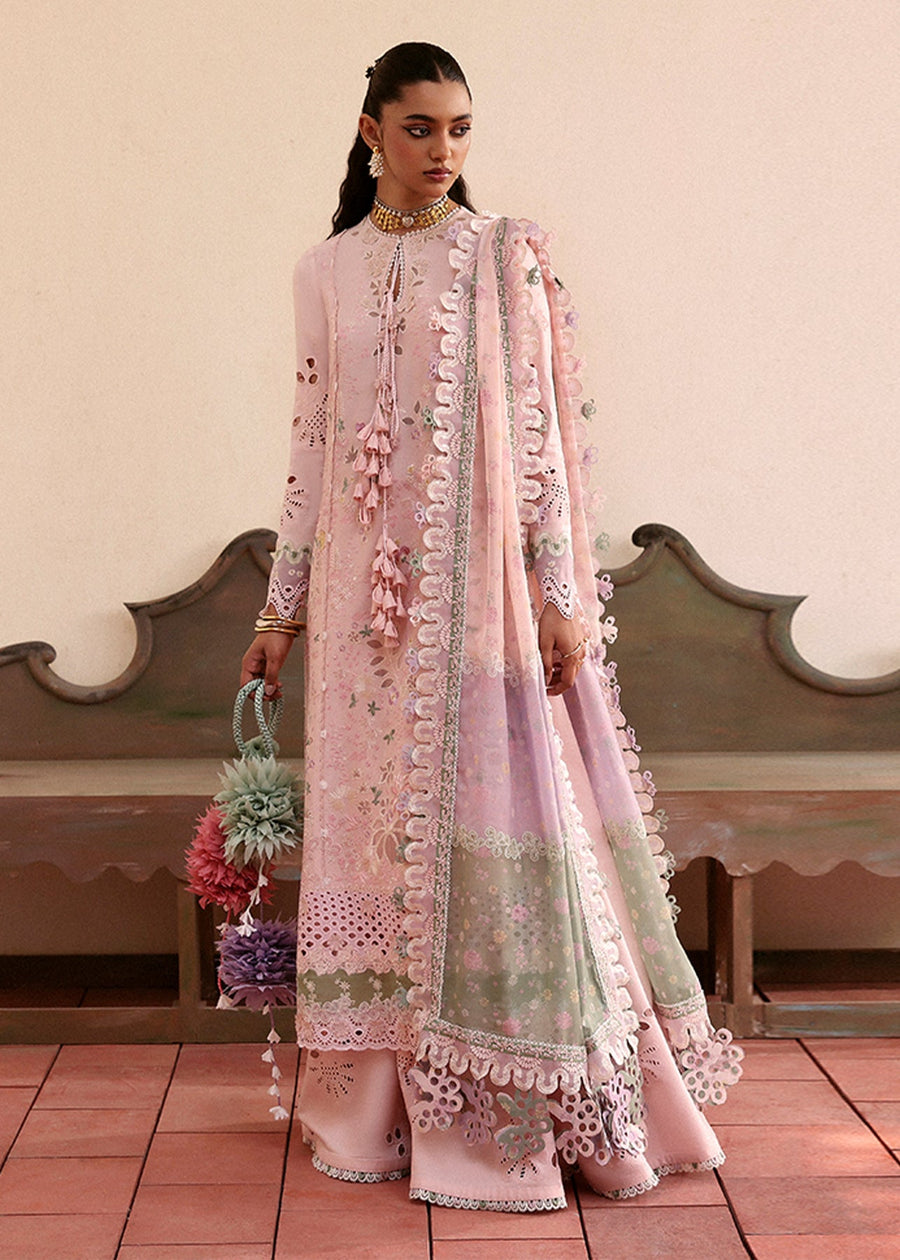 Suffuse Eid Unstitched Embroidered Lawn 3Pc Suit - LEENA