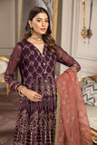 Alizeh Fashion Aqs-e-Dast Unstitched 3Pc Chiffon Suit D-04 Lehr