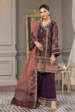 Alizeh Fashion Aqs-e-Dast Unstitched 3Pc Chiffon Suit D-04 Lehr