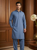 Tycoon by Fabrieco Men's Unstitched Soft Blended Suit - Levendar