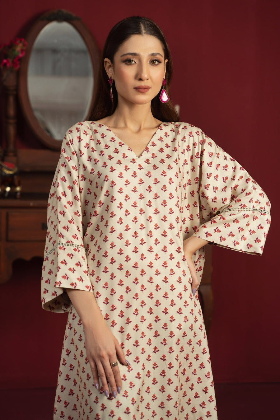 Ittehad Textiles Printed Crepe Linen Unstitched 2Pc Suit LF-CRL-2302