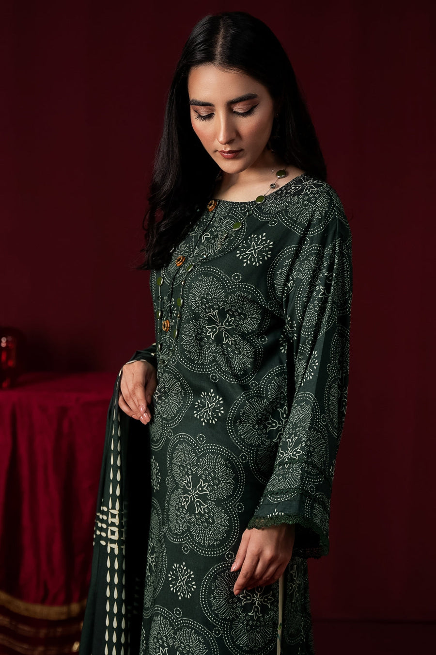 Ittehad Textiles Unstitched Printed Linen 3Pc Suit LF-IPL23-003