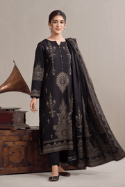 Ittehad Textiles Printed Khaddar Unstitched 3Pc Suit LF-KHC-002A