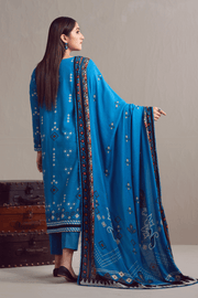 Ittehad Textiles Printed Khaddar Unstitched 3Pc Suit LF-KHC-008B