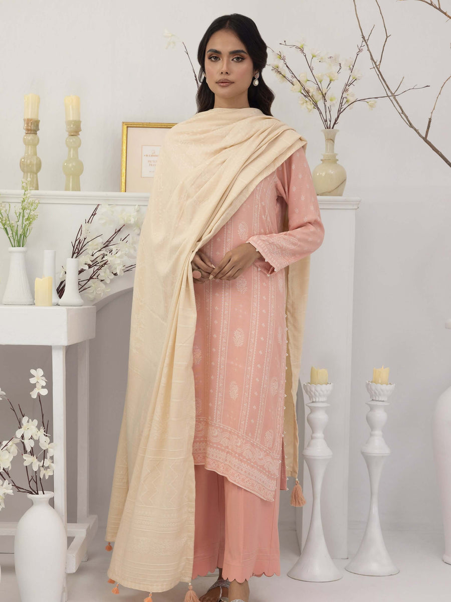 Lakhany by LSM Pashmina Printed Unstitched 3Pc Suit LG-AA-0023-A