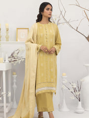 Lakhany by LSM Pashmina Printed Unstitched 3Pc Suit LG-AA-0023-B