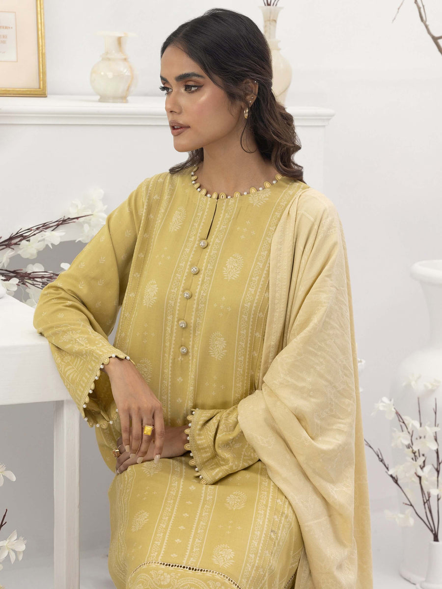 Lakhany by LSM Pashmina Printed Unstitched 3Pc Suit LG-AA-0023-B