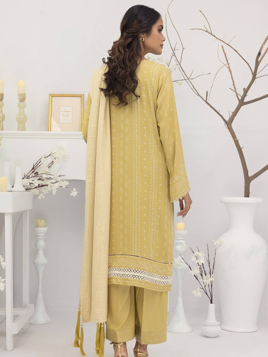 Lakhany by LSM Pashmina Printed Unstitched 3Pc Suit LG-AA-0023-B