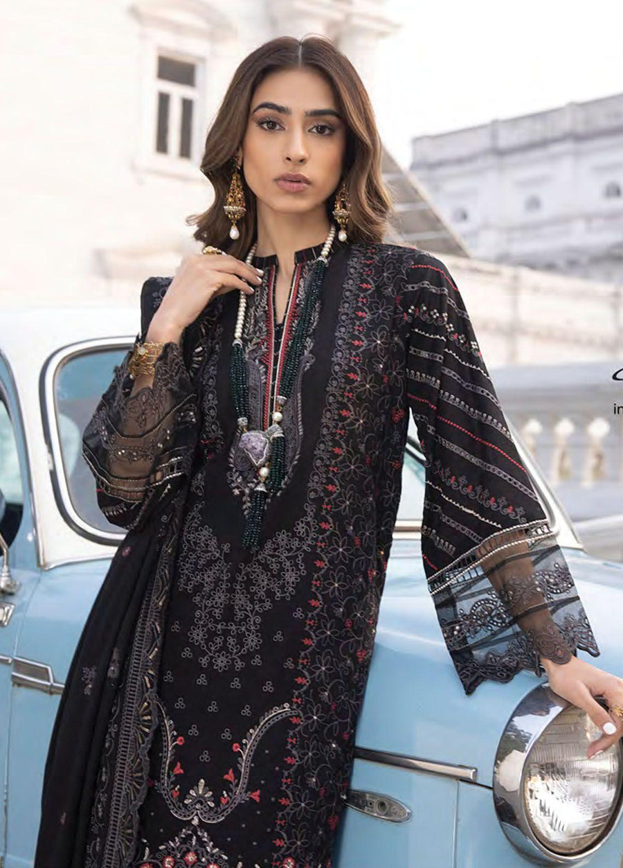 Lakhany Spring Embroidered Lawn Unstitched 3Pc Suit LG-AM-0022